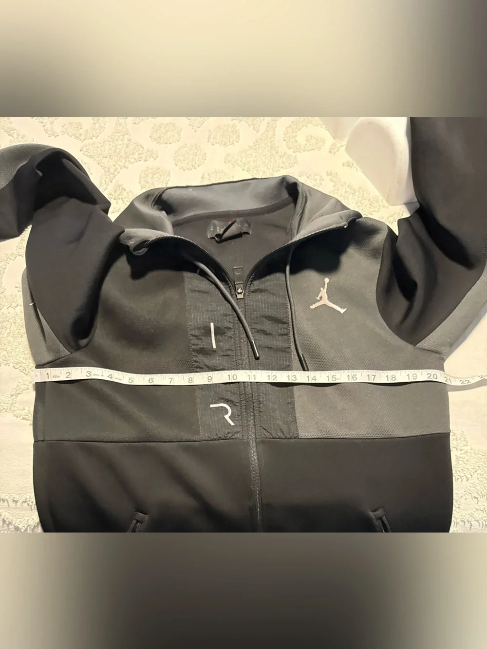 Jordan Black Hoodie with Red Jumpman Patch